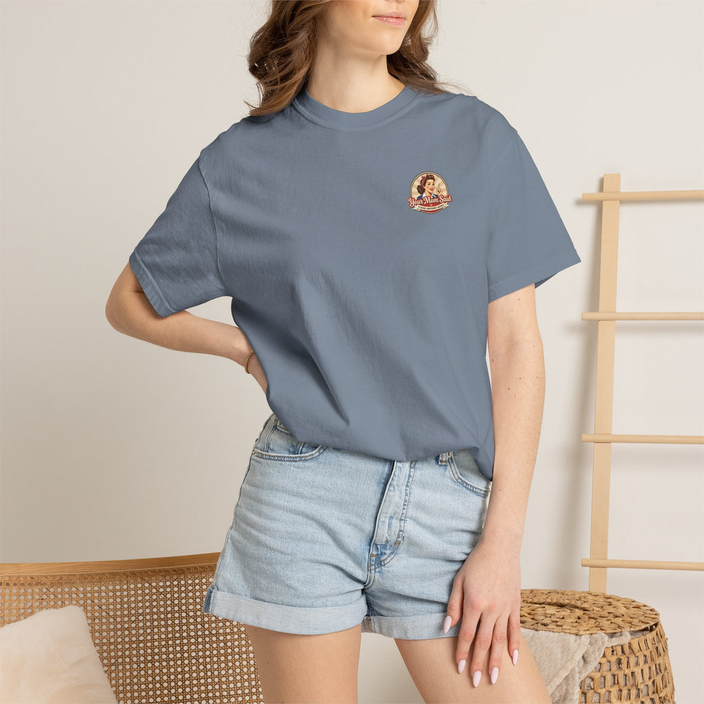 T-Shirt — “Your Mom Said You Can't Fix Stupid But You Can Buffer It With A 12-Pack” Beer Graphic Tee