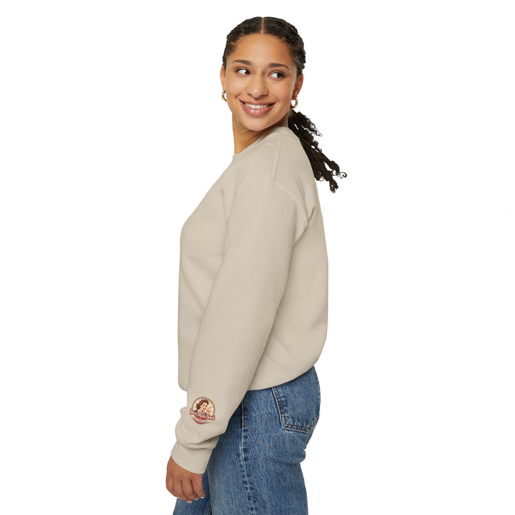 Your Mom Said Crewneck Sweatshirt - Vintage Script Casual Pullover